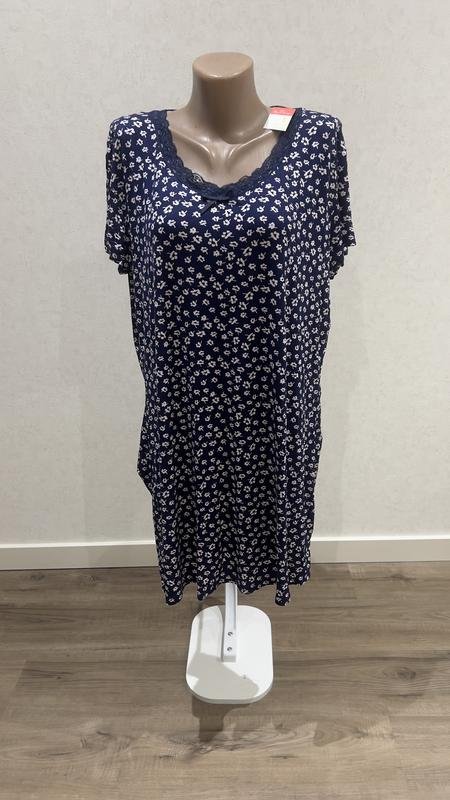 Women Love To Lounge Nightgown Blue L