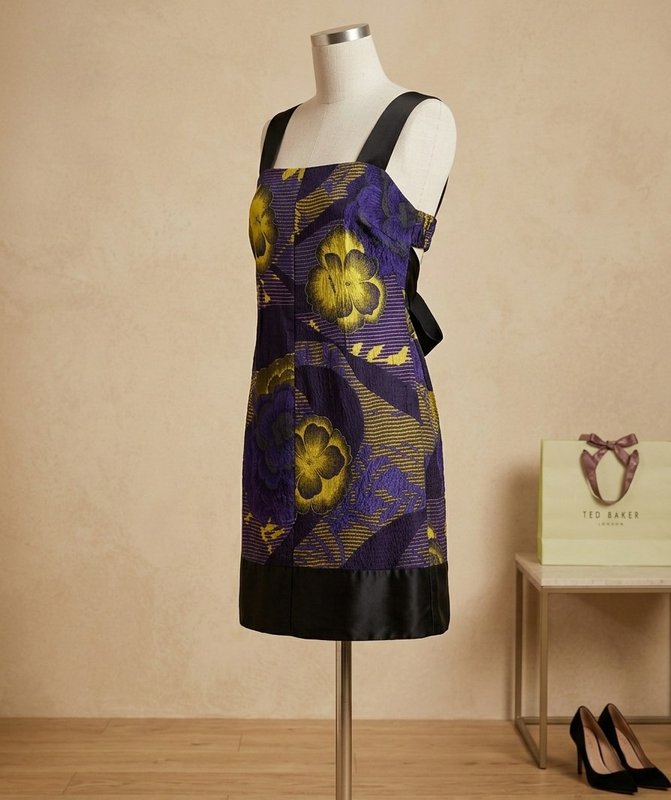 Женское Ted Baker Платье Жёлтое S