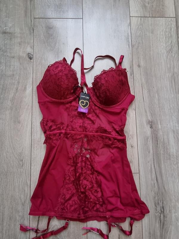 Women Lovehoney Pajamas Burgundy L