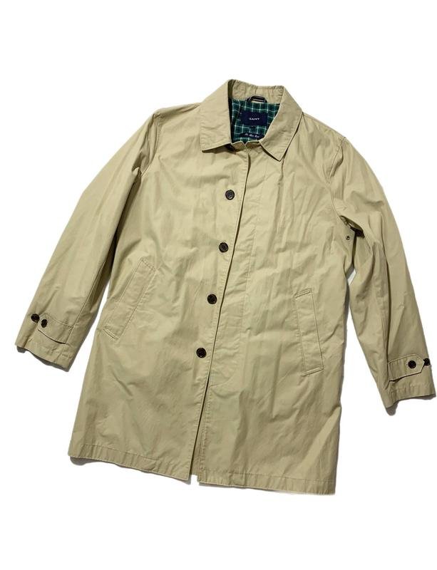 Men Gant Trench Coat Beige Cotton M