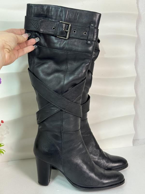 Donna Fabiani Stivali Neri Pelle 38