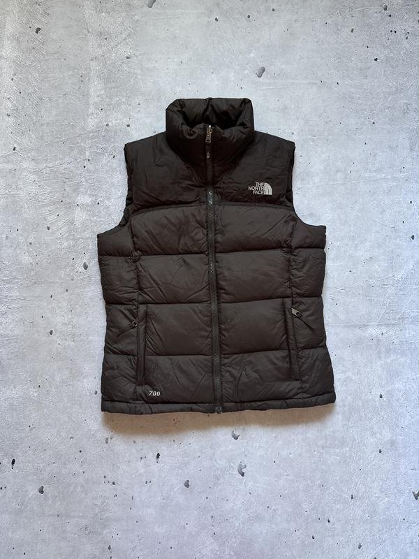Women The North Face Vest Brown M