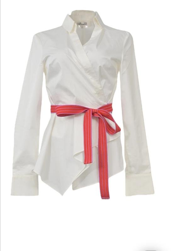 Women Diane von Furstenberg Shirt White Cotton S
