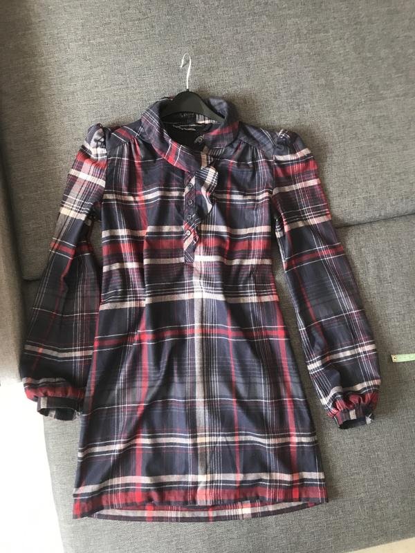 Damen French Connection Kleid Rot Viskose M