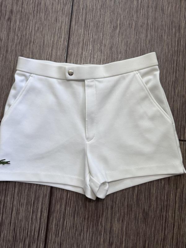 Donna Lacoste Shorts Bianchi Cotone M
