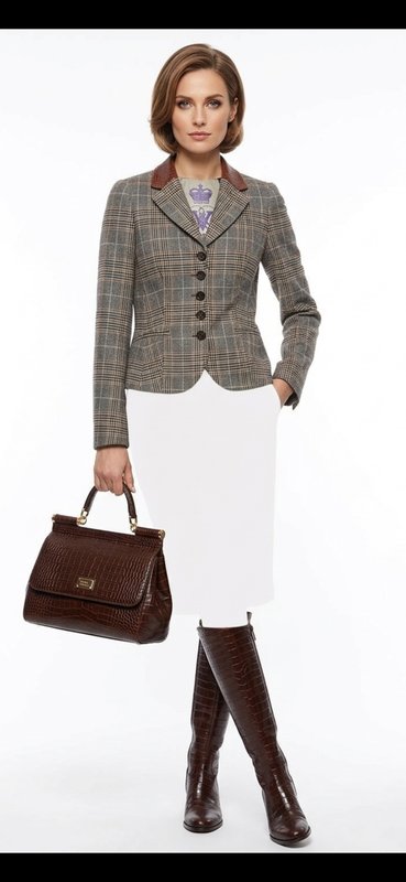 Женский NVSCO Пиджак Бежевый Шерсть 36