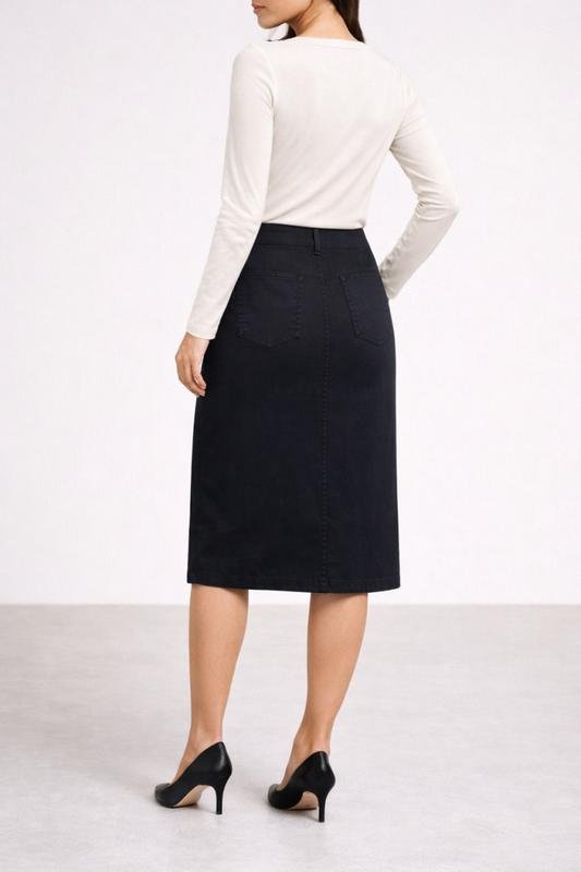 Femme Bogner Jupe Noire Élasthanne M