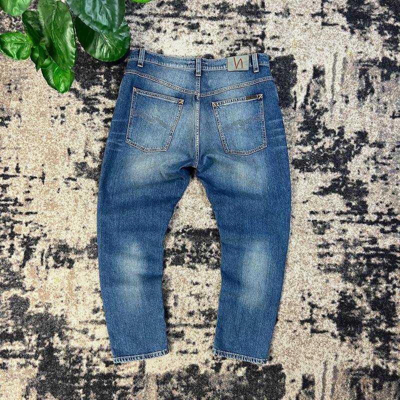 Мужские Nudie Jeans Джинсы Тёмно-синий Джинс 33