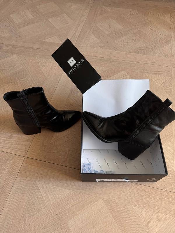 Femme Vitto Rossi Bottes Noir Cuir 39