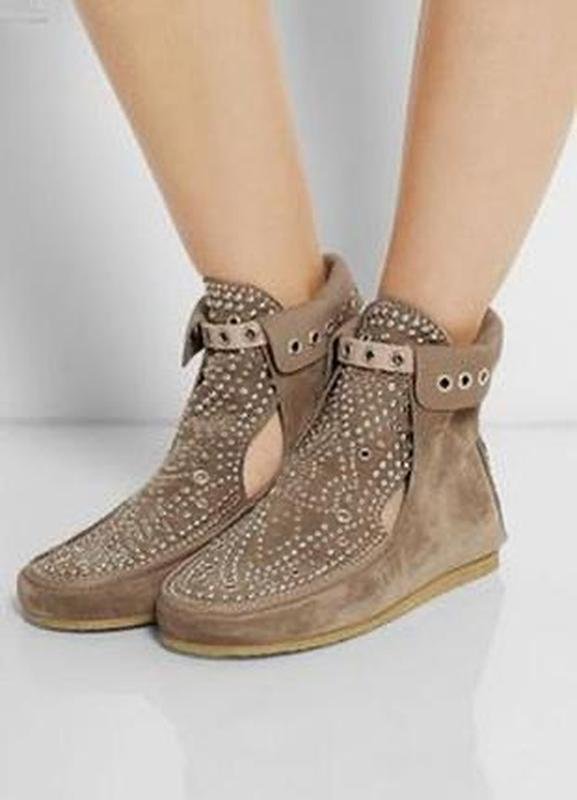 Women Isabel Marant Boots Beige Suede 37