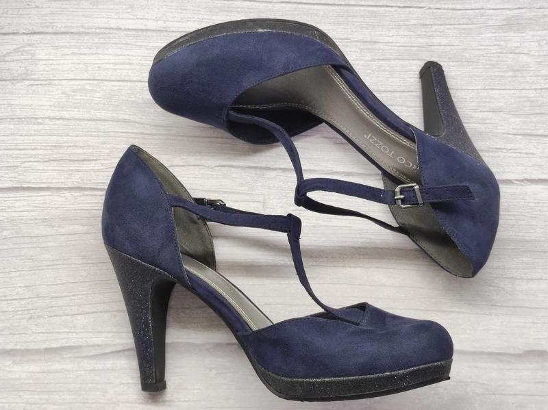 Women Marco Tozzi Heels Silver Textile 39