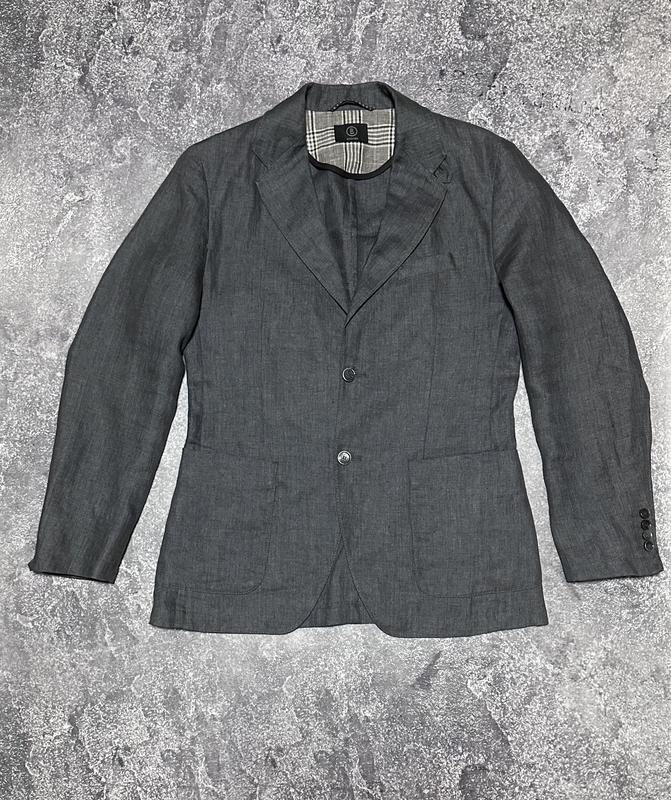 Мужской Bogner Пиджак Серый Лен 48