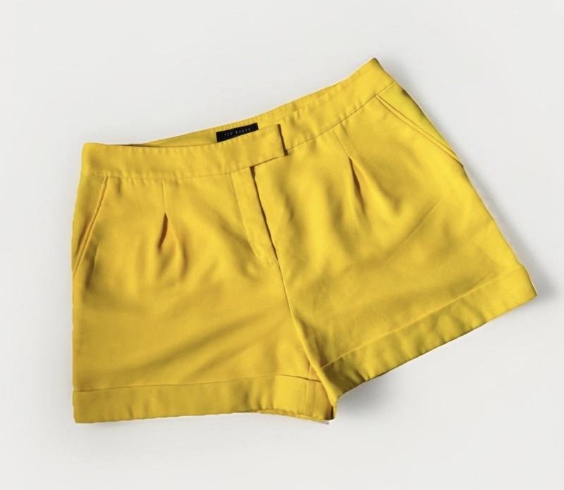 Donna Ted Baker Shorts Giallo Poliestere M