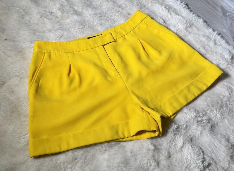 Donna Ted Baker Shorts Giallo Poliestere M