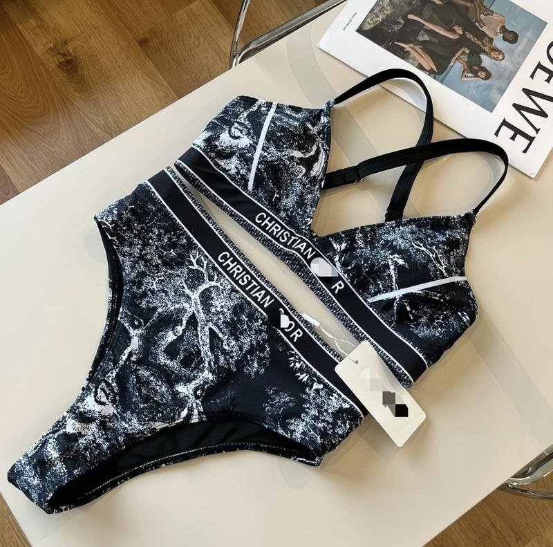 Women Christian Dior Swimsuit Black 44