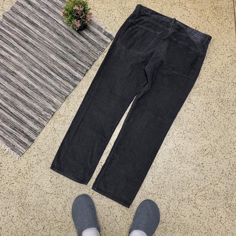 Uomo Polo Jeans Pantaloni Grigio Denim 36