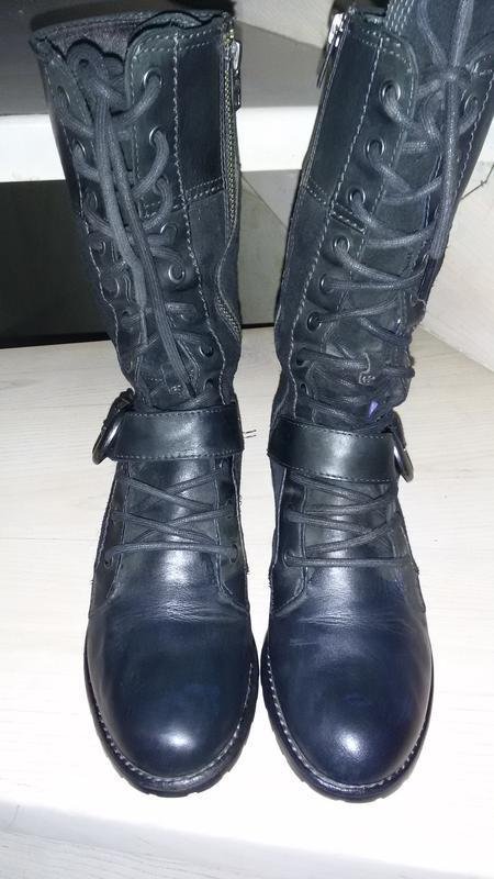 Женские Timberland Сапоги Чёрные Замша 37.5