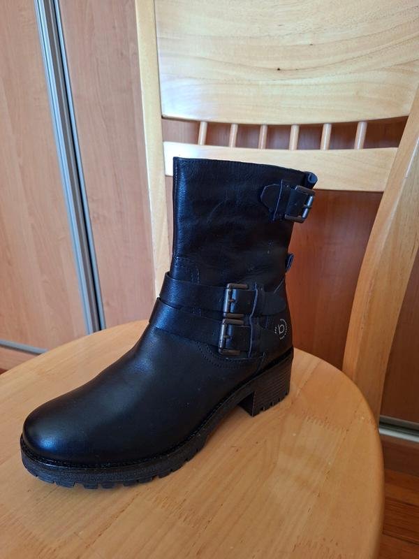 Женские Bugatti Сапоги Чёрный Кожа 39