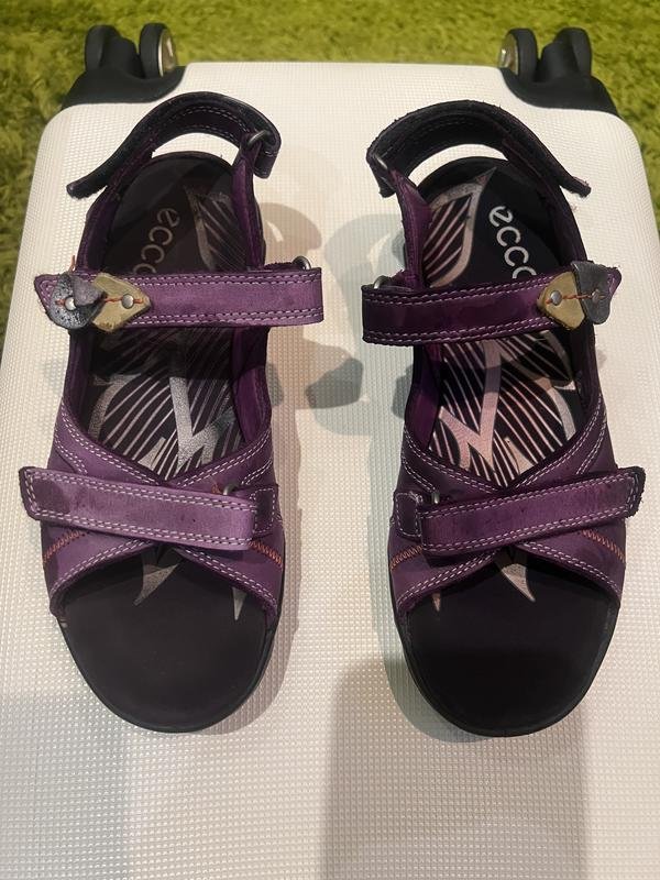 Женские Ecco Босоножки Фиолетовые Кожа 36