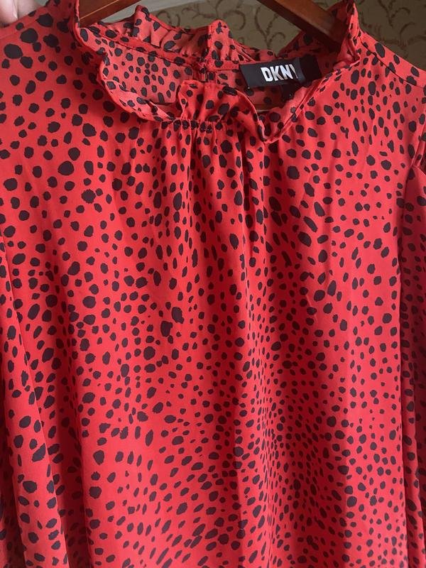 Damen DKNY Bluse Rot M-L
