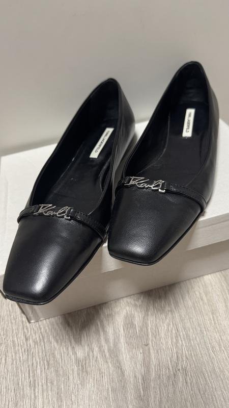 Женские Karl Lagerfeld Туфли Чёрные Кожа 9.5