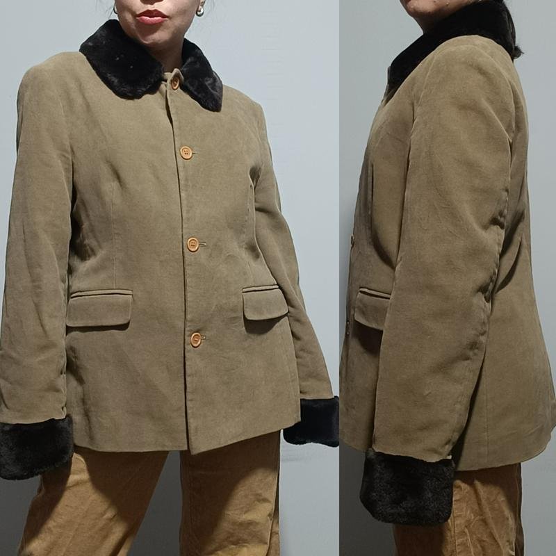 Женский Boden Куртка Бежевый Хлопок L