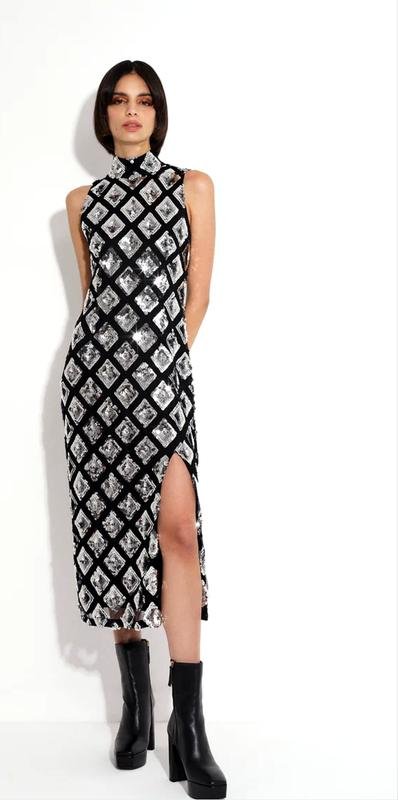 Damen French Connection Kleid Schwarz XS