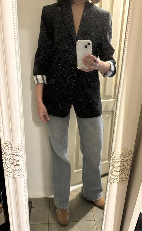 Женский Karl Lagerfeld Пиджак Графитовый Шерсть 48