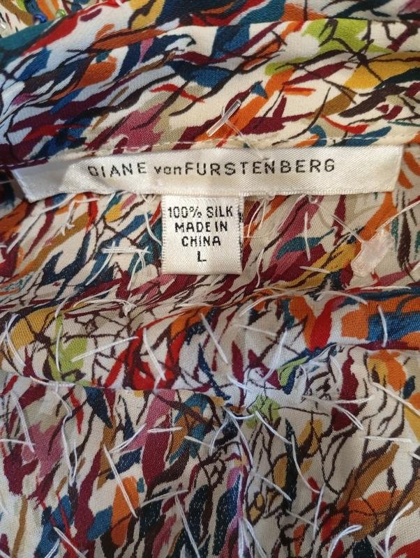 Женская Diane von Furstenberg Блузка Разноцветный