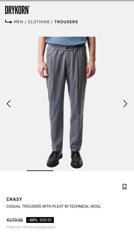 Men DRYKORN Trousers Grey 32