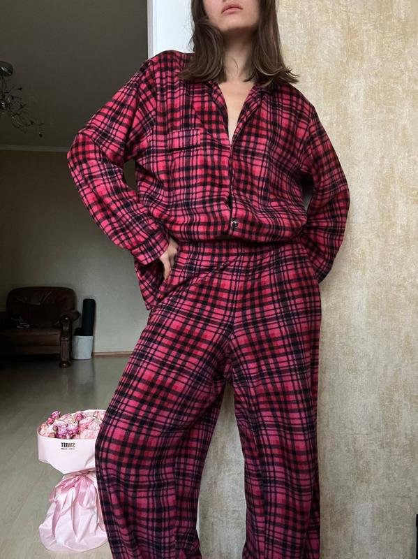 Damen DKNY Pyjama Rosa Polyester L