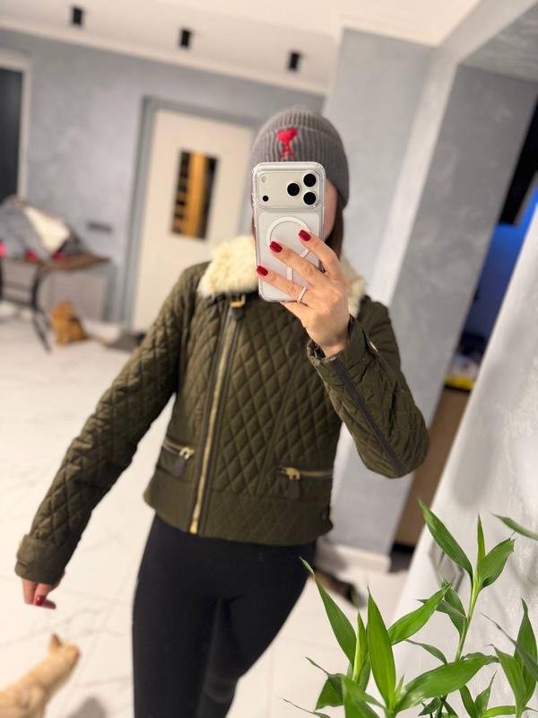 Damen Burberry Jacke Khaki M