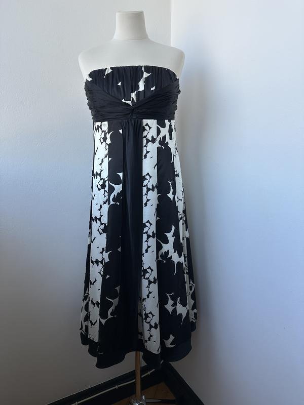 Femme Monsoon Robe Blanche Soie M