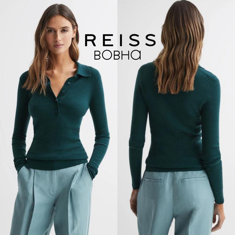 Donna Reiss Maglione Verde Lana XS
