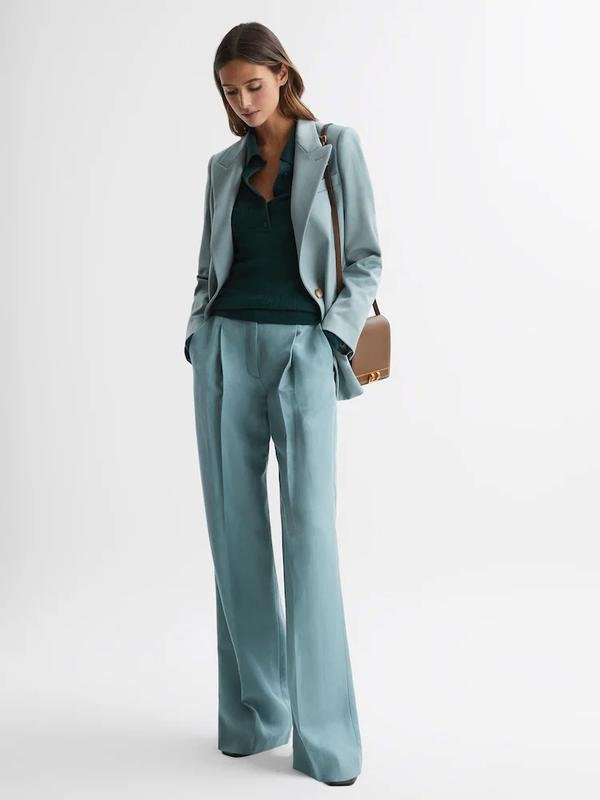Donna Reiss Maglione Verde Lana XS