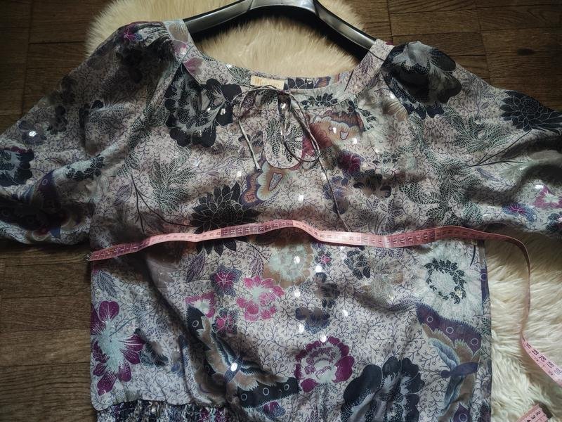 Femme Monsoon Chemisier Gris Soie 46