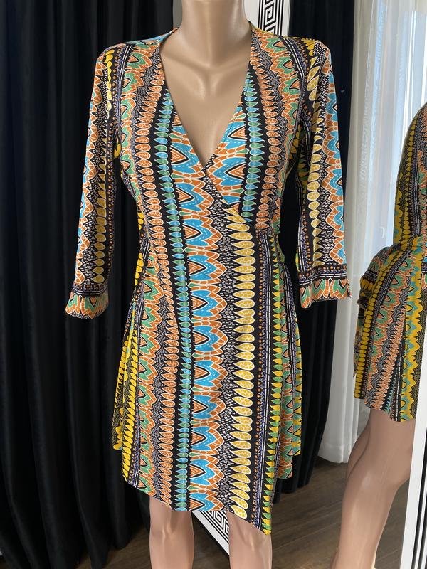 Женское Diane Von Furstenberg Платье Разноцветный