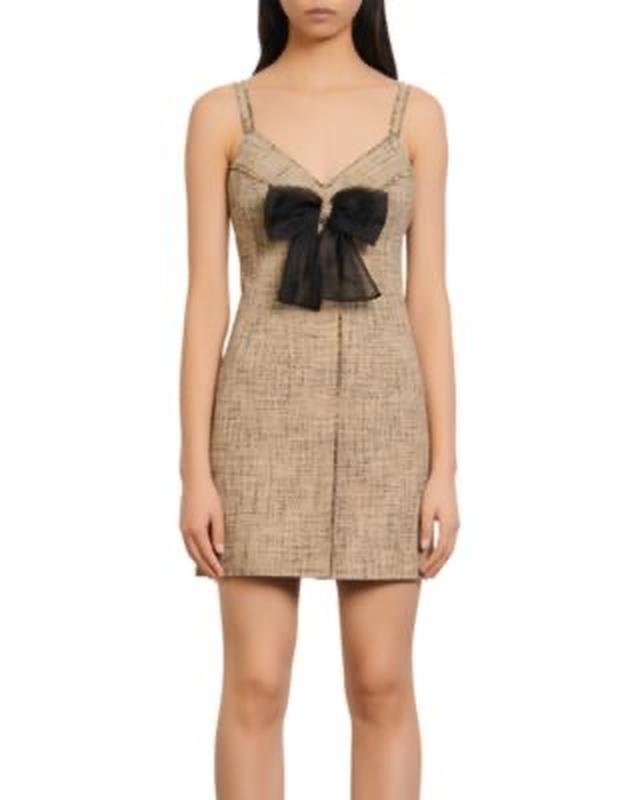 Femme Sandro Paris Robe Marron Coton 38