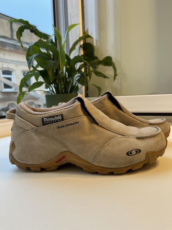 Femme Salomon Bottes Beige Suède Autre