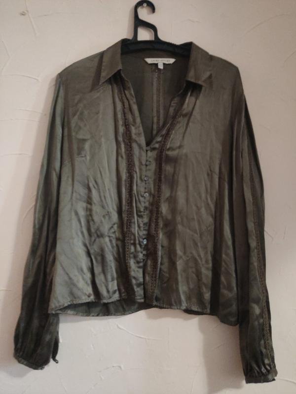 Femme Laura Ashley Chemise Gris Soie 42