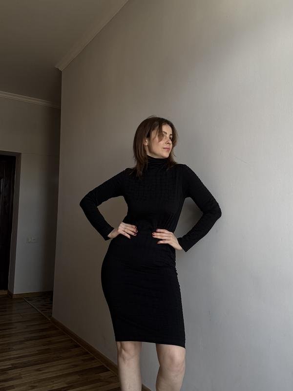 Женский Karl Lagerfeld Платье Чёрное Стрейч M