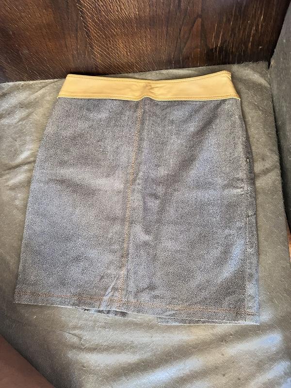 Women Versace Skirt Multicolor Leather 40