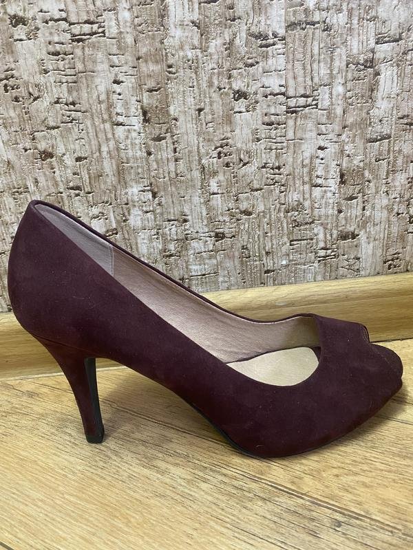Femme Monsoon Talons Bourgogne Suède 40.5