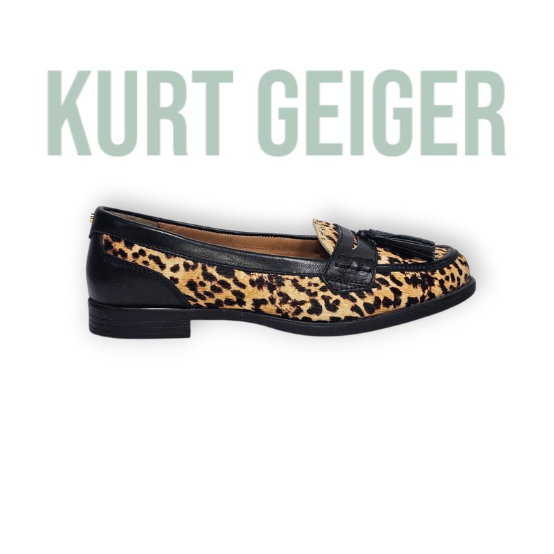 Women Kurt Geiger Loafers Black Leather 37