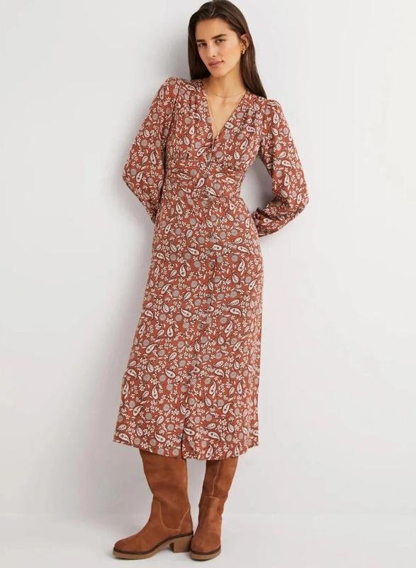 Женское Boden Платье Разноцветный Вискоза M