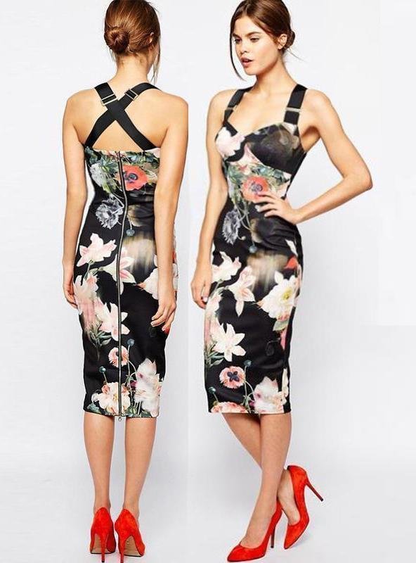 Donna Ted Baker Abito Nero Poliestere XS-S