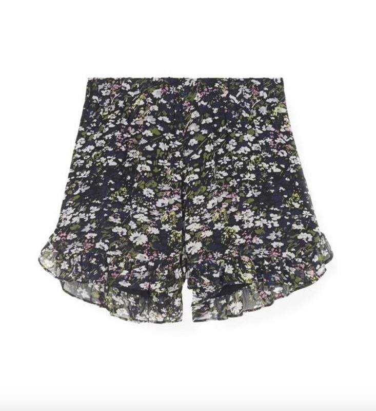 Women Ganni Shorts Multicolor Viscose XS