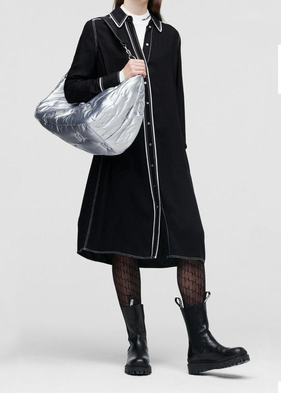 Женское Karl Lagerfeld Платье Чёрное Вискоза 36