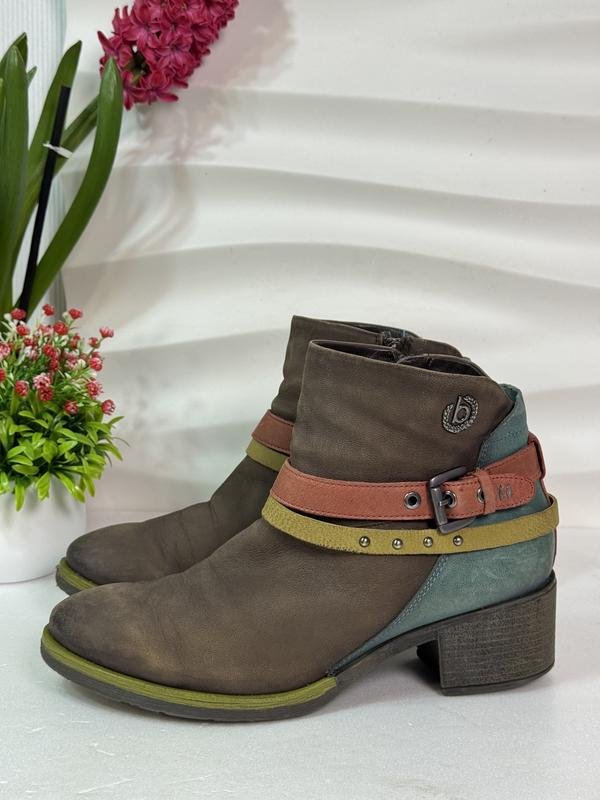 Женские Bugatti Ботинки Бирюзовые Кожа 40