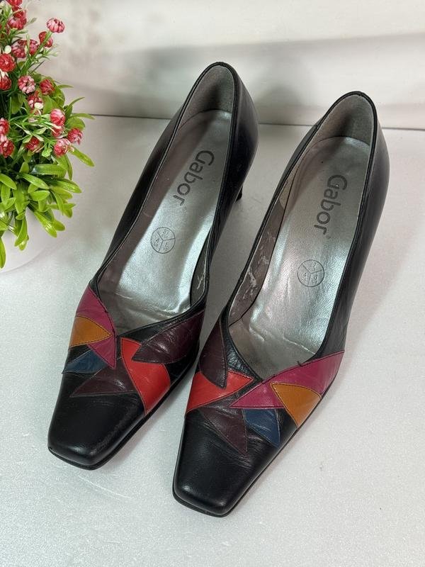 Femme Gabor Talons Noir Cuir 37